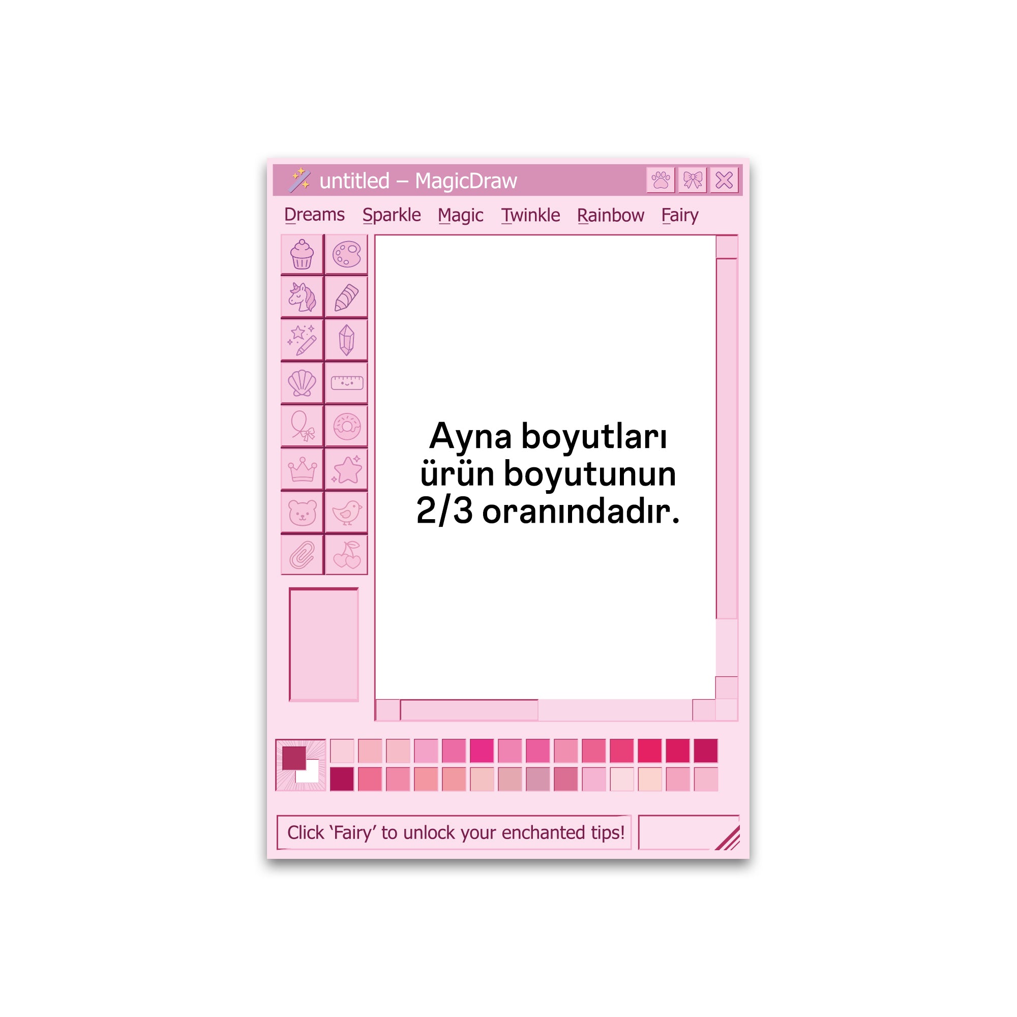 Pembe Paint Ayna