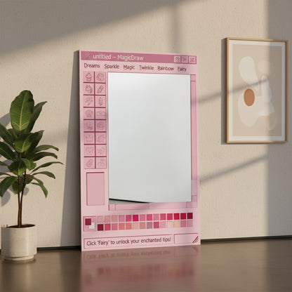 Pembe Paint Ayna