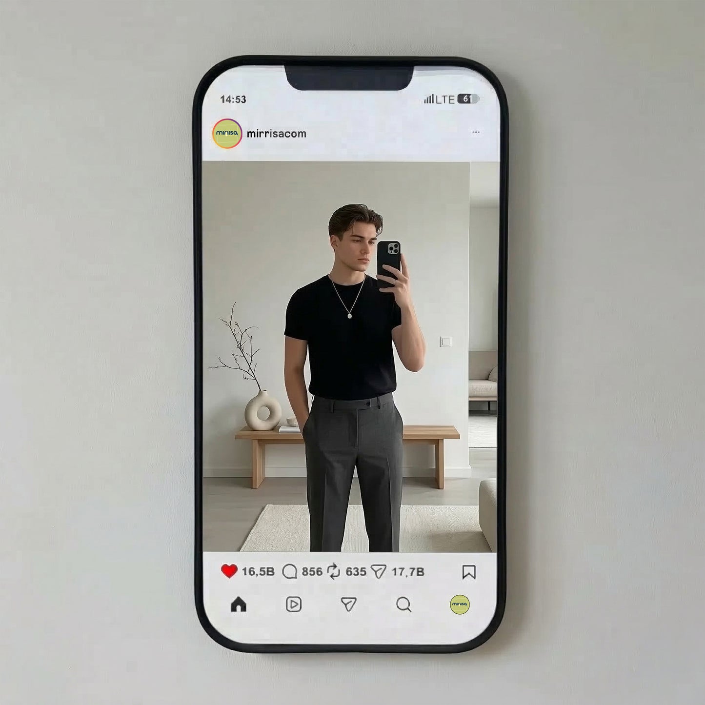Kişiye Özel Telefon Instagram Ayna