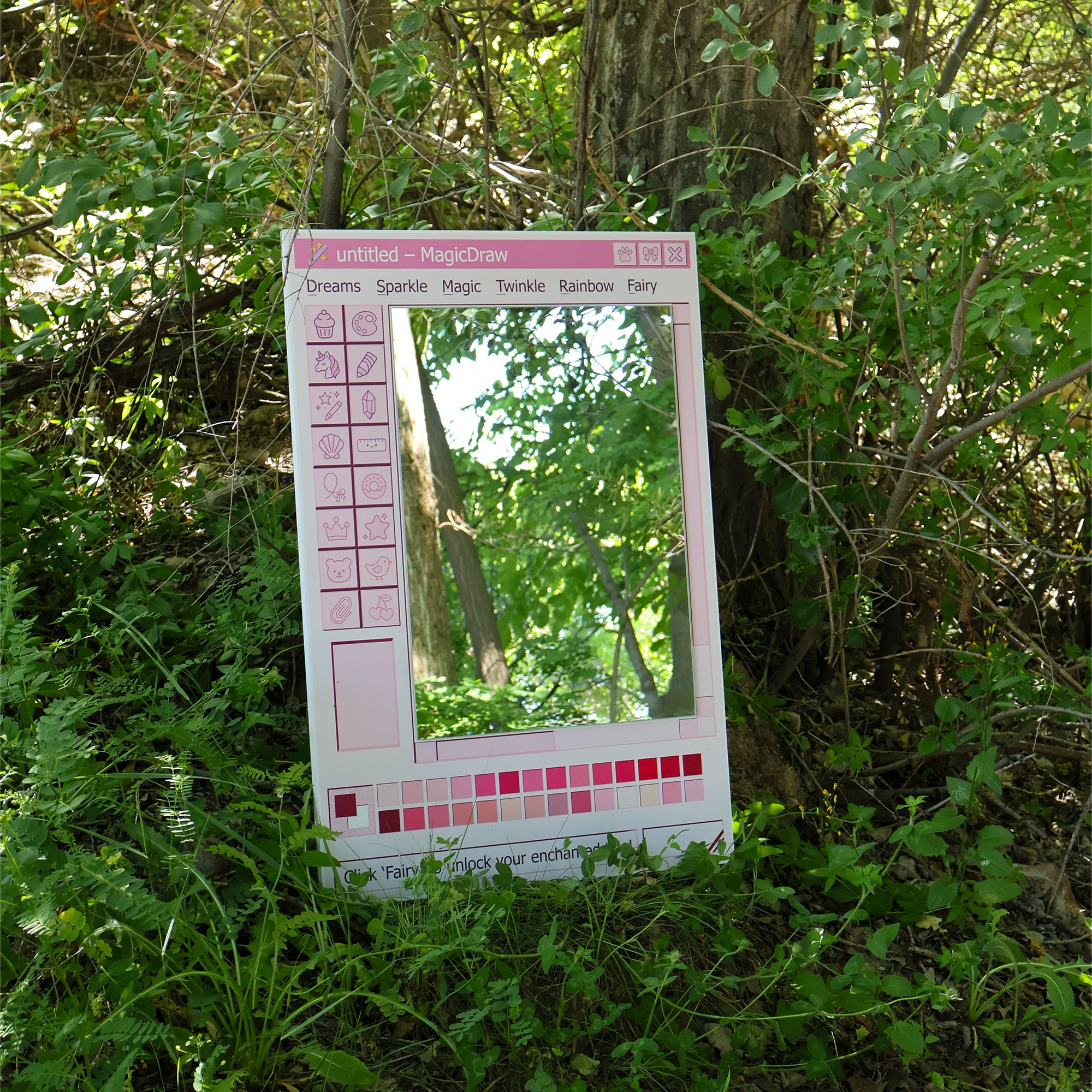 Pembe Paint Ayna