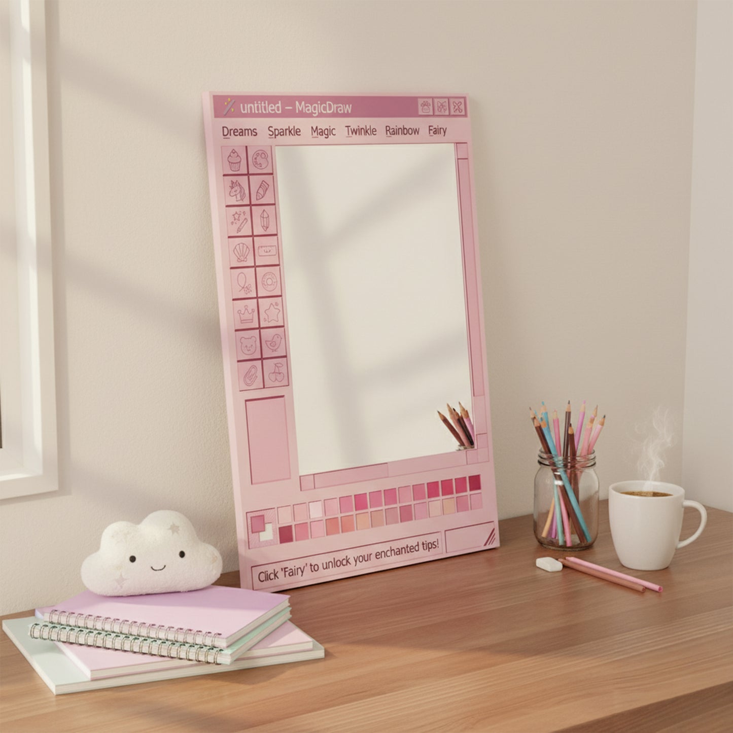 Pembe Paint Ayna